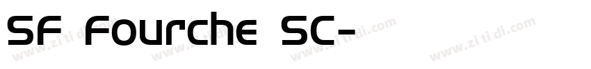 SF Fourche SC字体转换